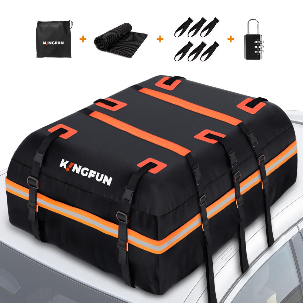 Kingfun rooftop cargo carrier waterproof material protecting gear on the roof.