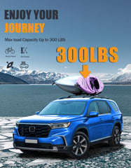 KINGGERI cross bars supporting luggage up to 300 lbs on the roof