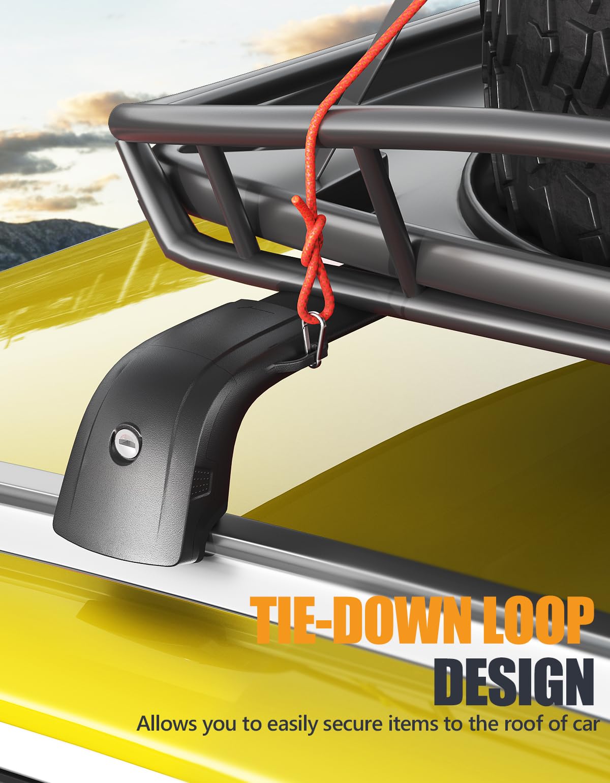 KINGGERI crossbars aerodynamics reduce wind noise for quiet highway trips.