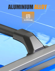 KINGGERI aerodynamic cross bars reduce wind noise during travel