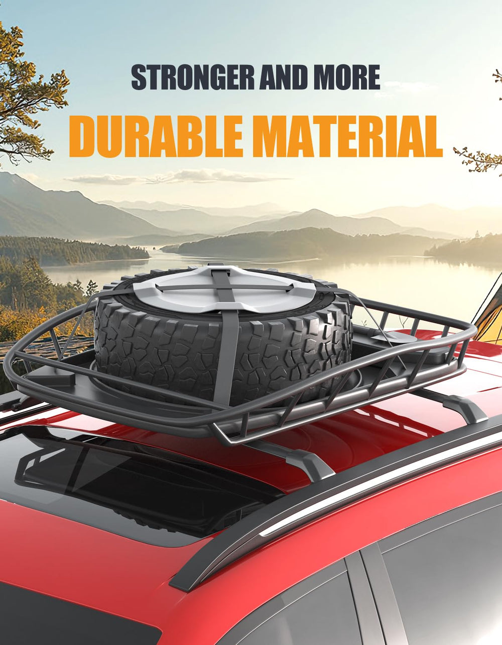 KINGGERI aerodynamic design minimizes wind noise on road trips.