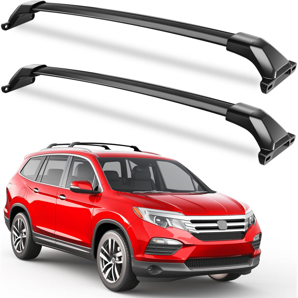 KINGGERI roof rack cross bars with end brackets for secure attachment.