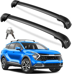 KINGGERI roof rack crossbars on Kia Sportage front view showing secure fit