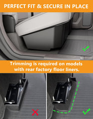 KINGGERI under-seat storage box for 2500HD/3500HD creates extra hidden storage.