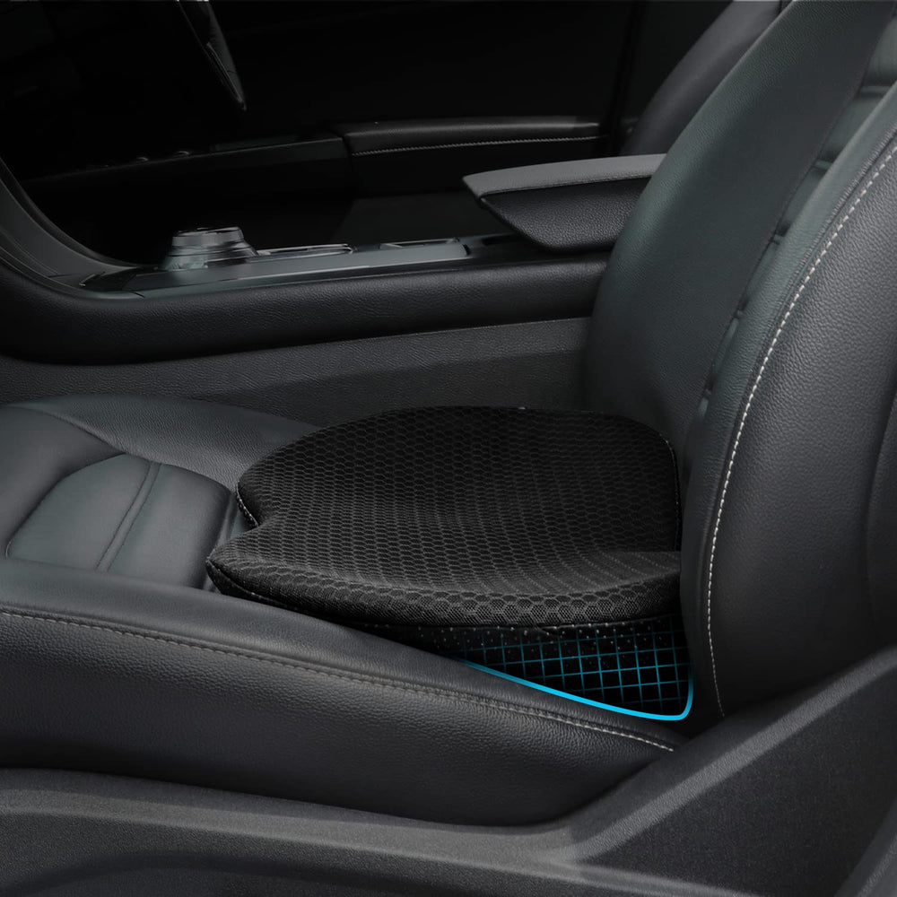 Kingleting car seat cushion front view improves posture and driving comfort
