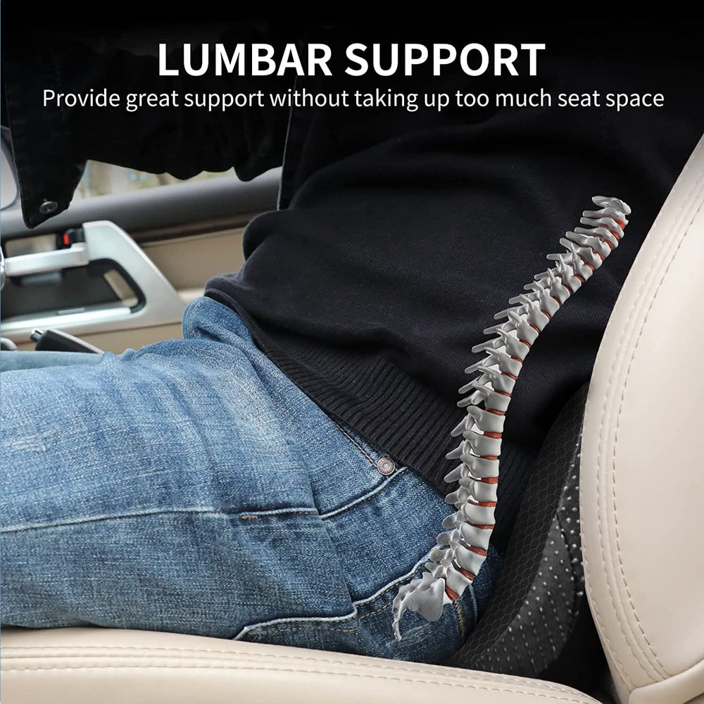 Kingleting car seat cushion lumbar position helps relax lower back during commutes