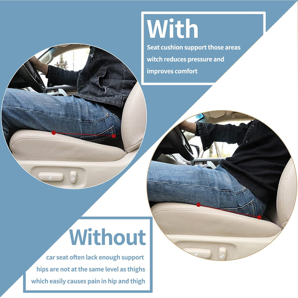 Kingleting memory foam detail emphasizes durable lumbar support for long drives