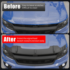 Kingna hood protector on Colorado side angle shows precise fit and wind deflection