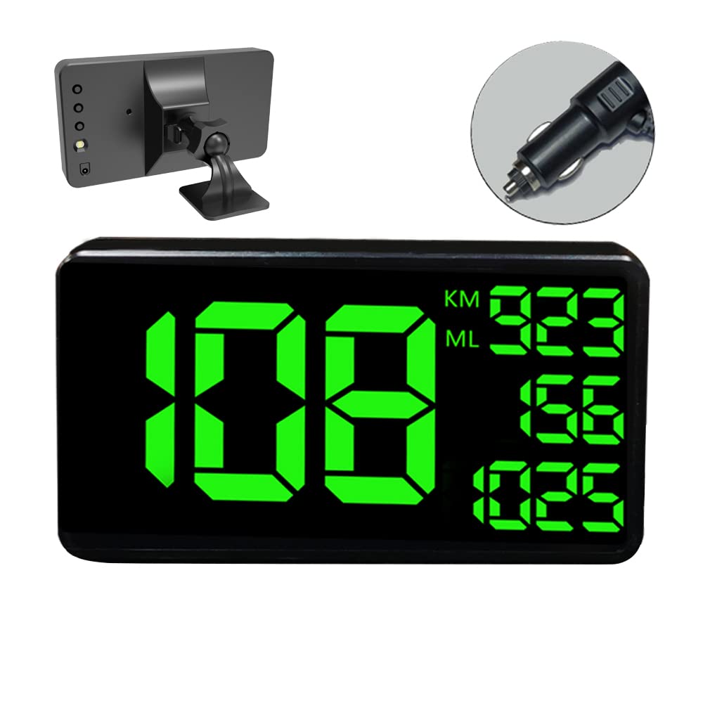 Kingneed truck GPS speedometer on dashboard with clear speed readouts