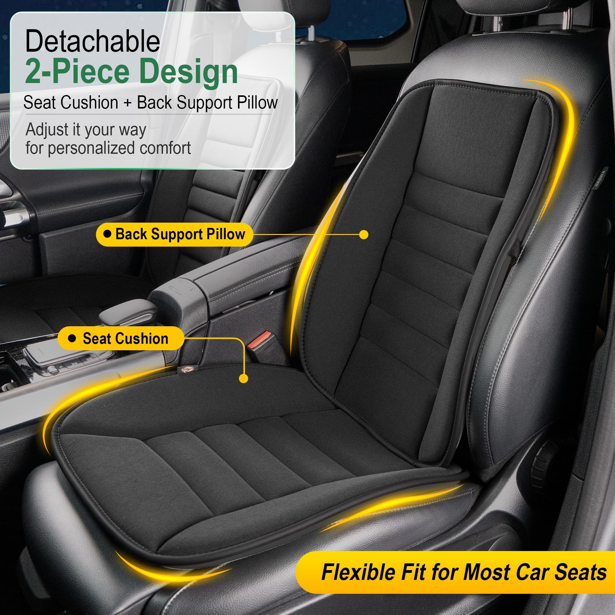 Kingphenix rear bench cushion provides full back coverage for rear passengers.