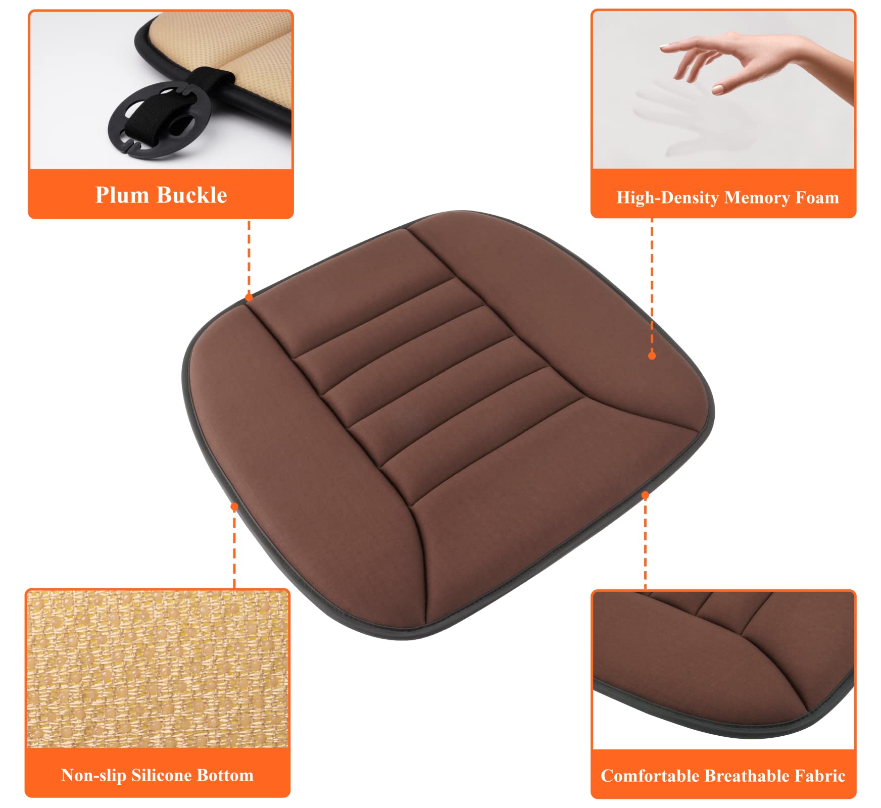 Kingphenix breathable-fabric-seat-cushion stays cool and comfortable in warm weather.