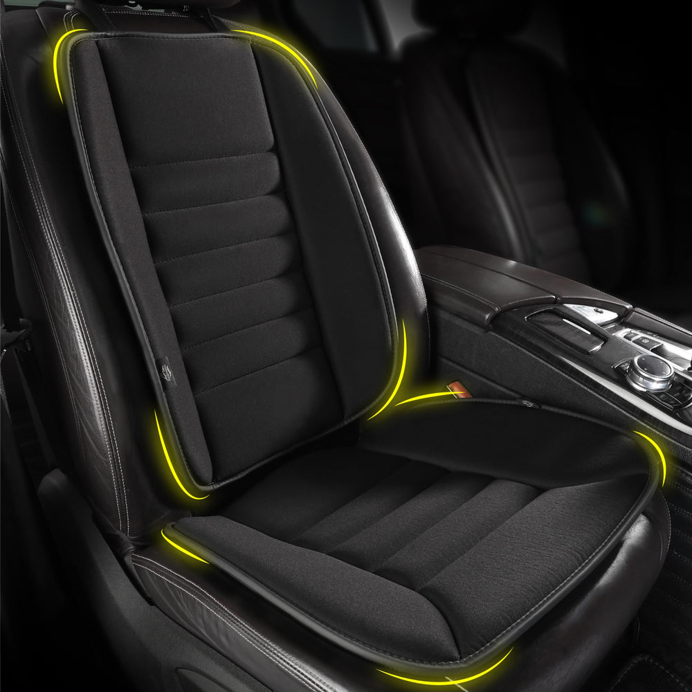 Kingphenix car seat cushion with back support for enhanced driving comfort.