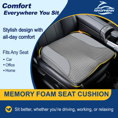 Kingphenix coccyx-relief cushion eases long drive discomfort.