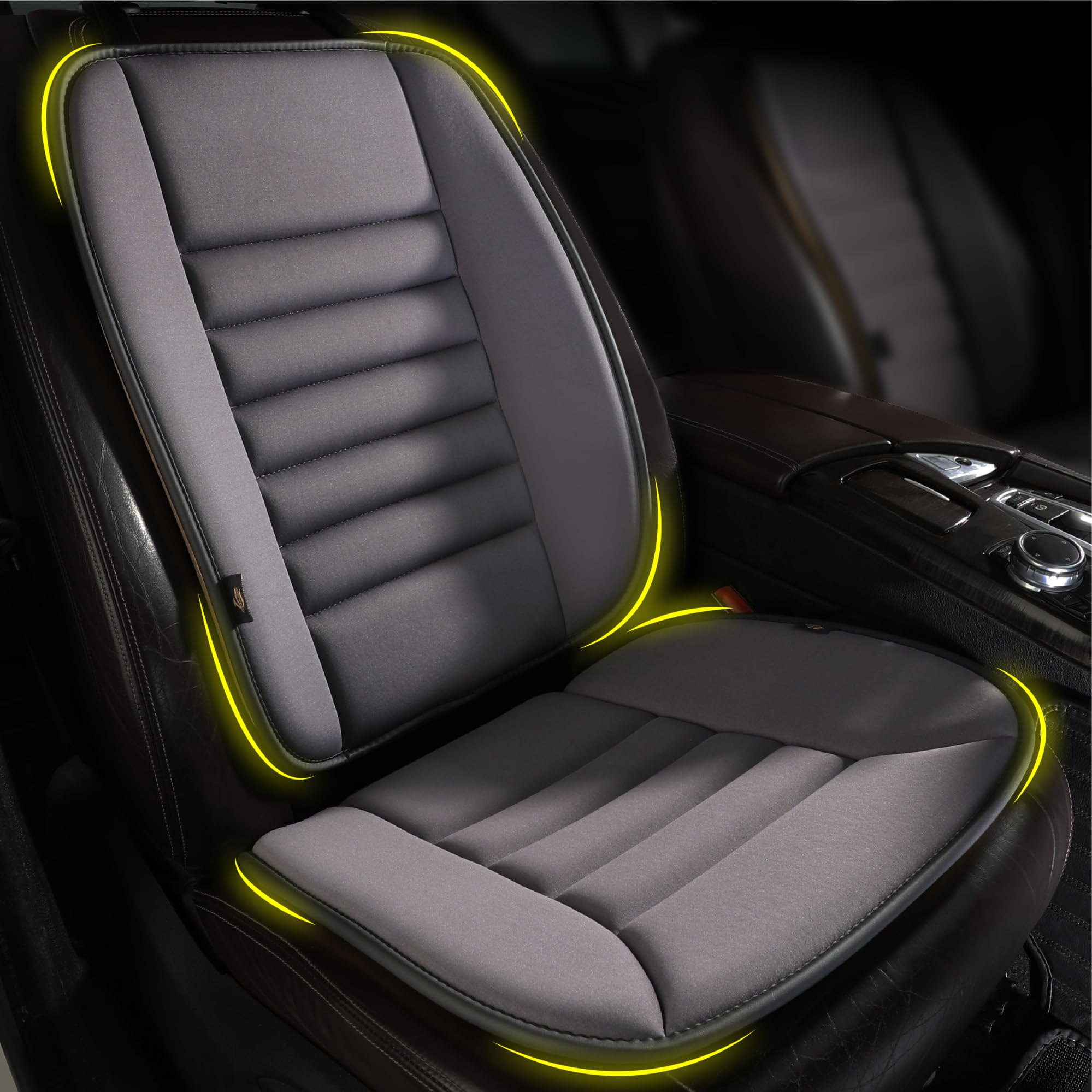 kingphenix car-seat cushion foam close-up highlights comfort and support for long drives