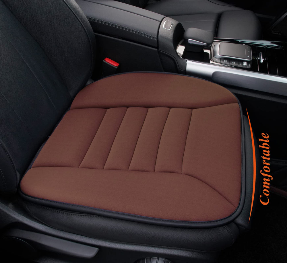 Kingphenix car seat cushion memory foam supports the lower back on long drives.