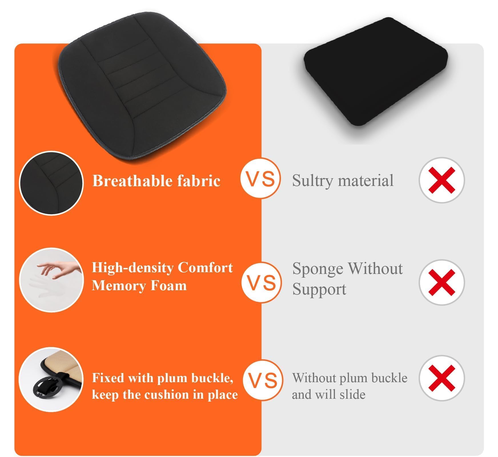 Kingphenix car seat cushion suitable for office chairs and desk work