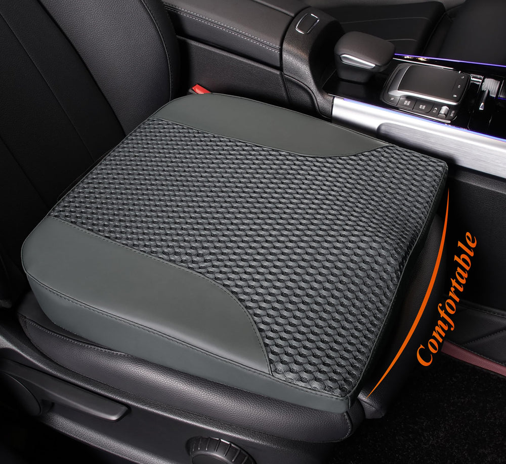 Kingphenix car seat cushion boosts vision for safer driving.