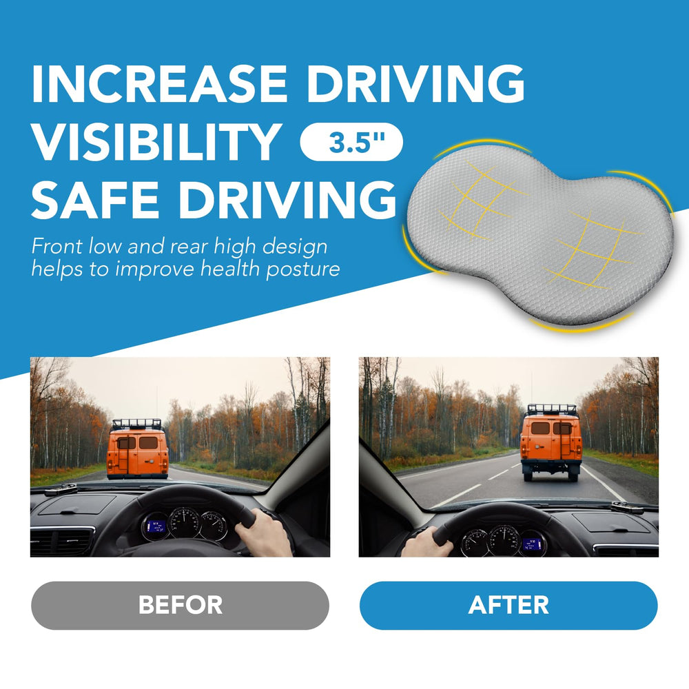 Kingphenix driving cushion raises seating height for better visibility.