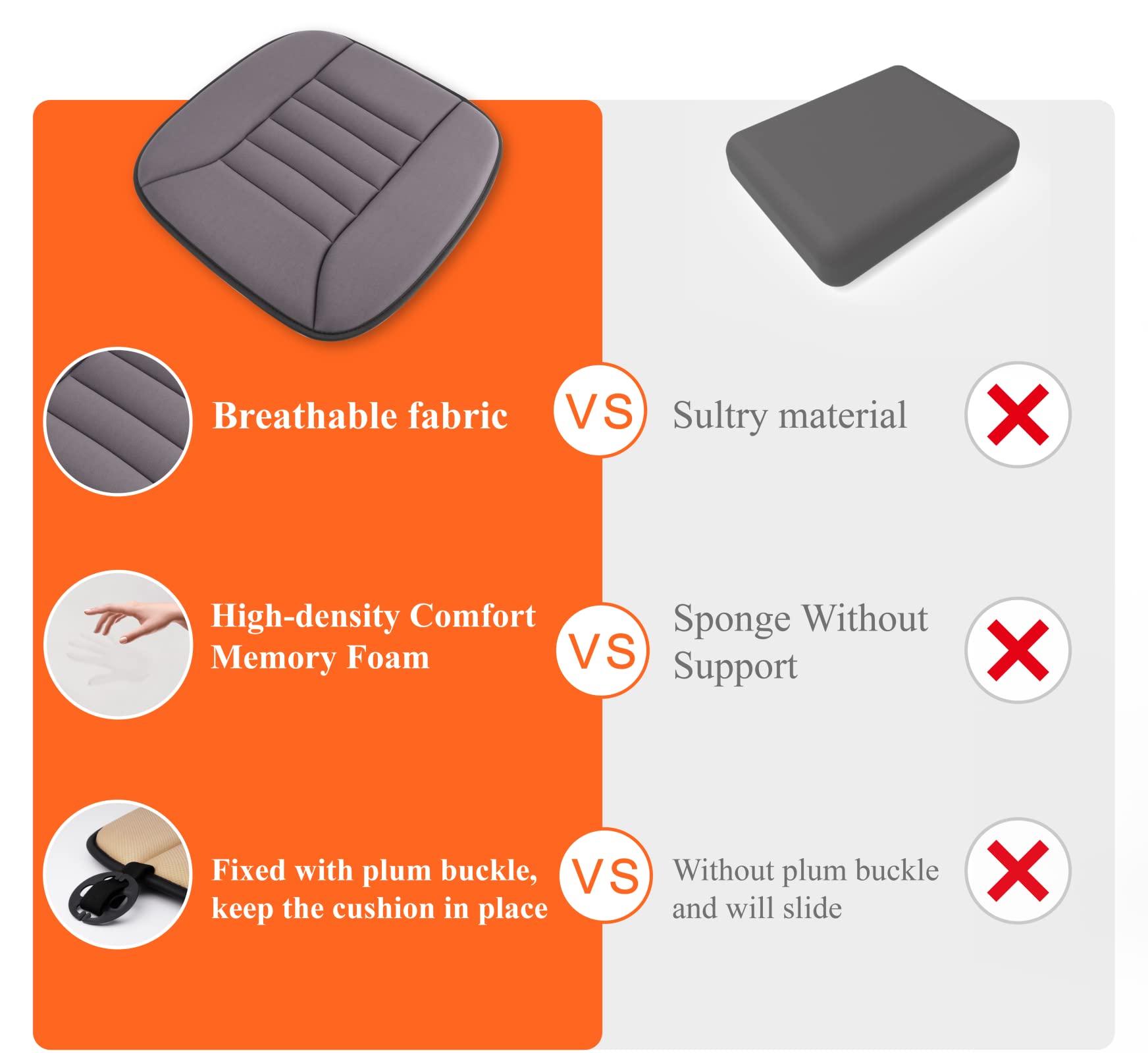 Kingphenix durable foam maintains shape for lasting comfort