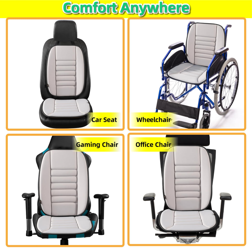 Kingphenix seat cushion compatible with office chairs for better posture support.