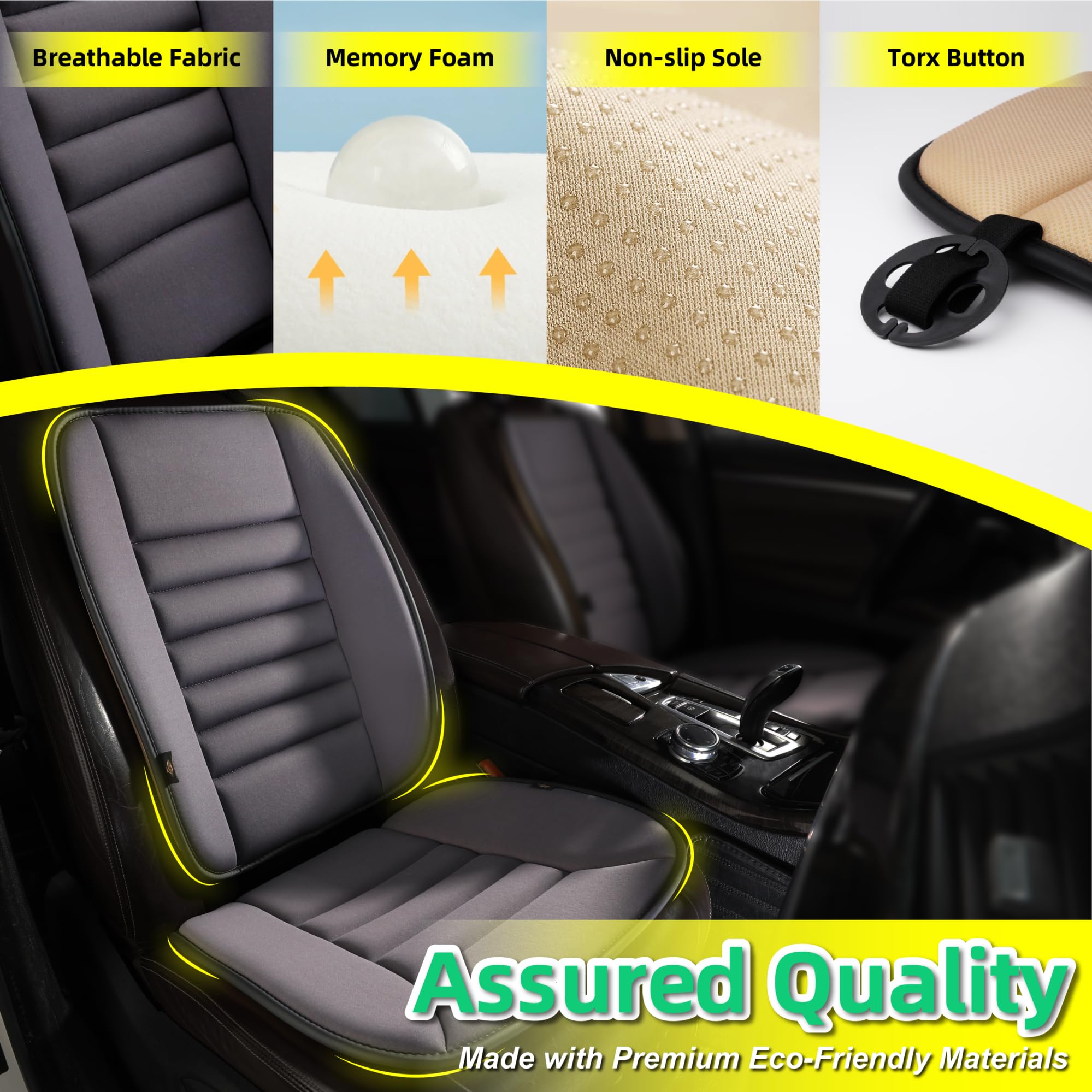 kingphenix memory-foam cushion close-up demonstrates quick recovery and deformation resistance