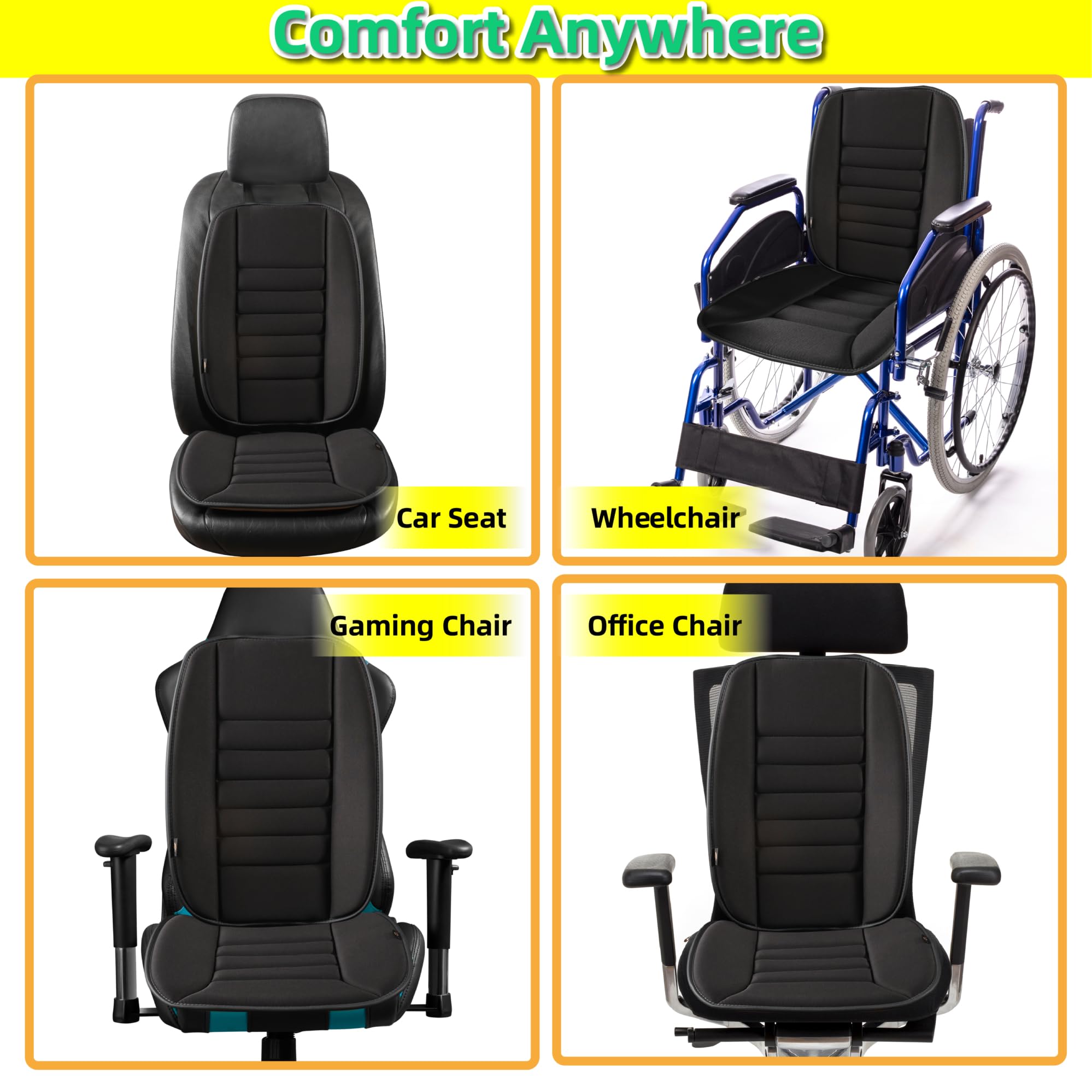 Kingphenix premium breathable fabric enhances comfort during extended sits.