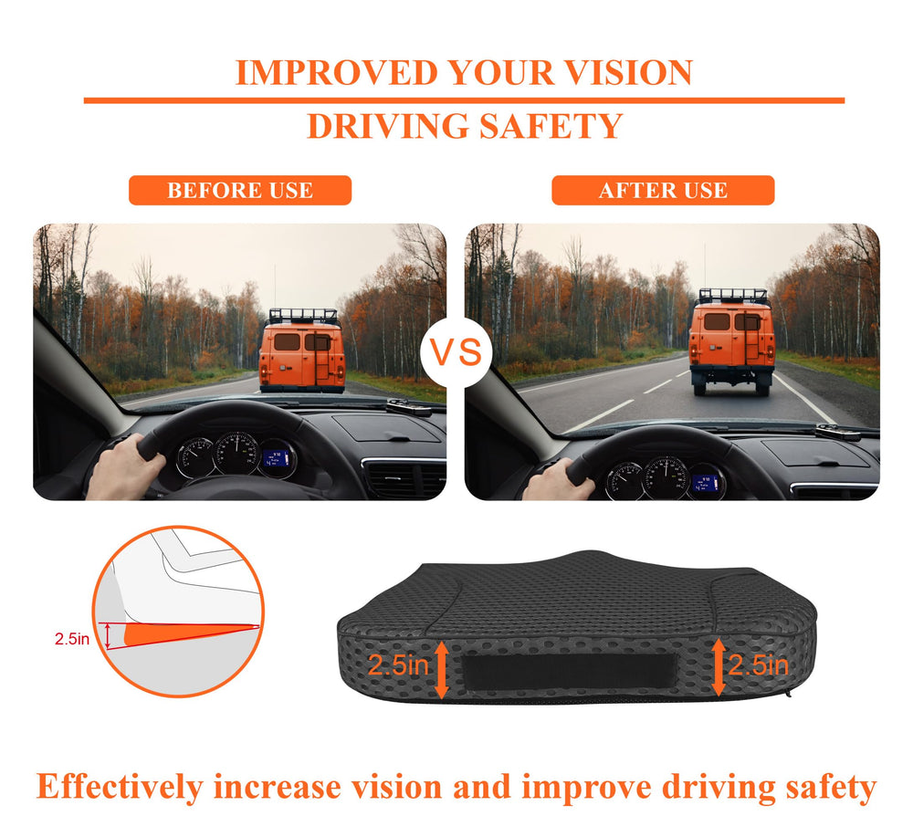Kingphenix cushion installed in car interior boosts perceived driving height