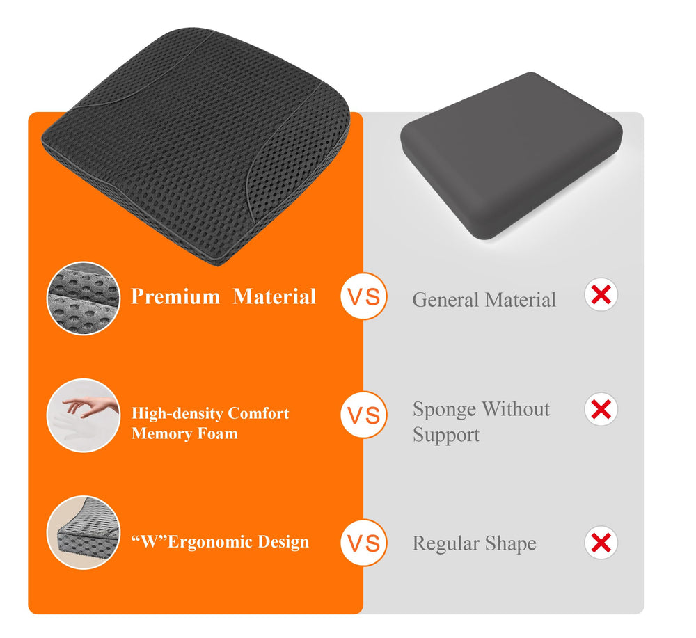 Kingphenix ergonomic cushion fits office chair for focused work sessions