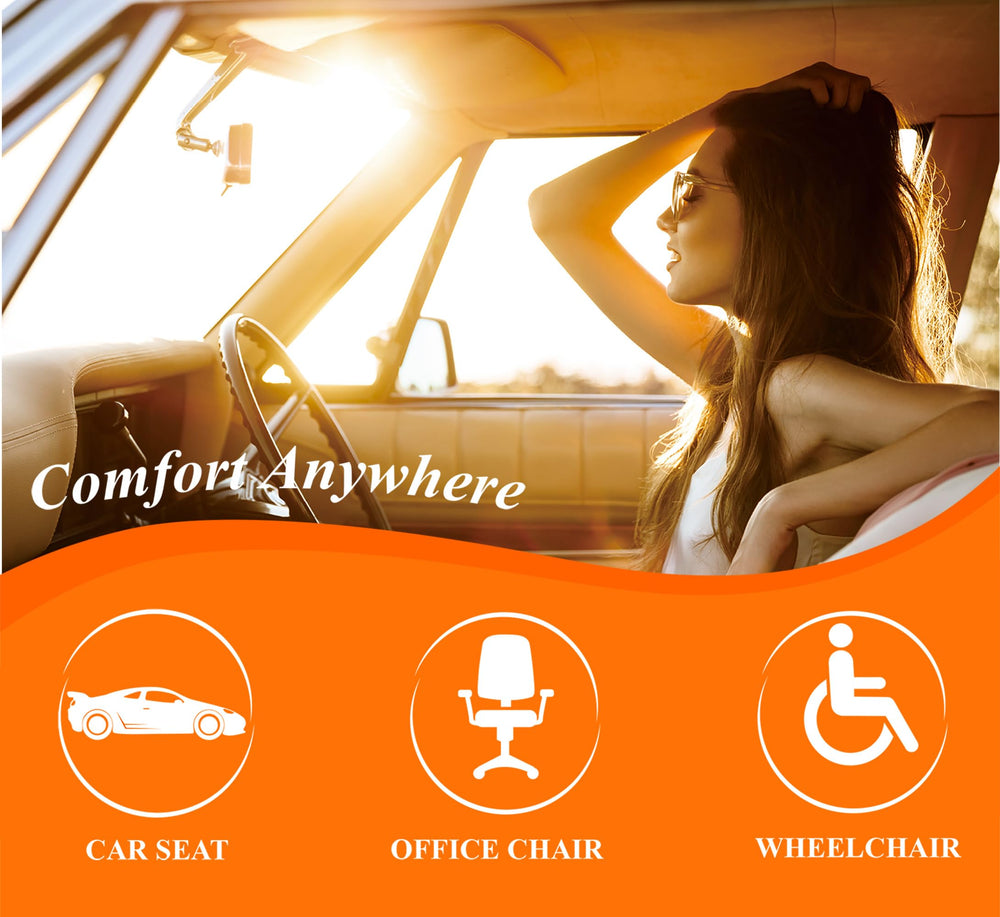 Kingphenix Car Seat Cushion uses breathable PU leather for easy cleaning.