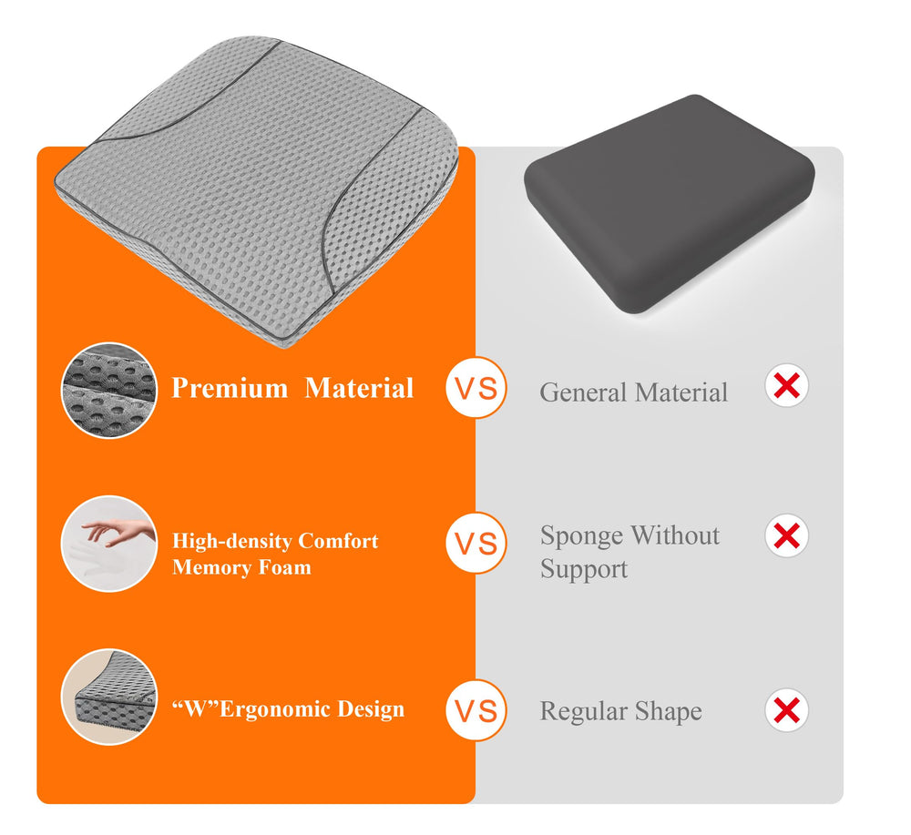 Kingphenix car seat pad is suitable for car, truck, and office chairs.