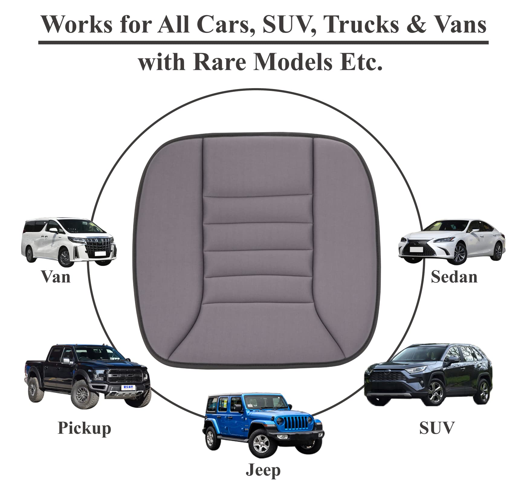 Kingphenix cushion fits most seats for car, home, office