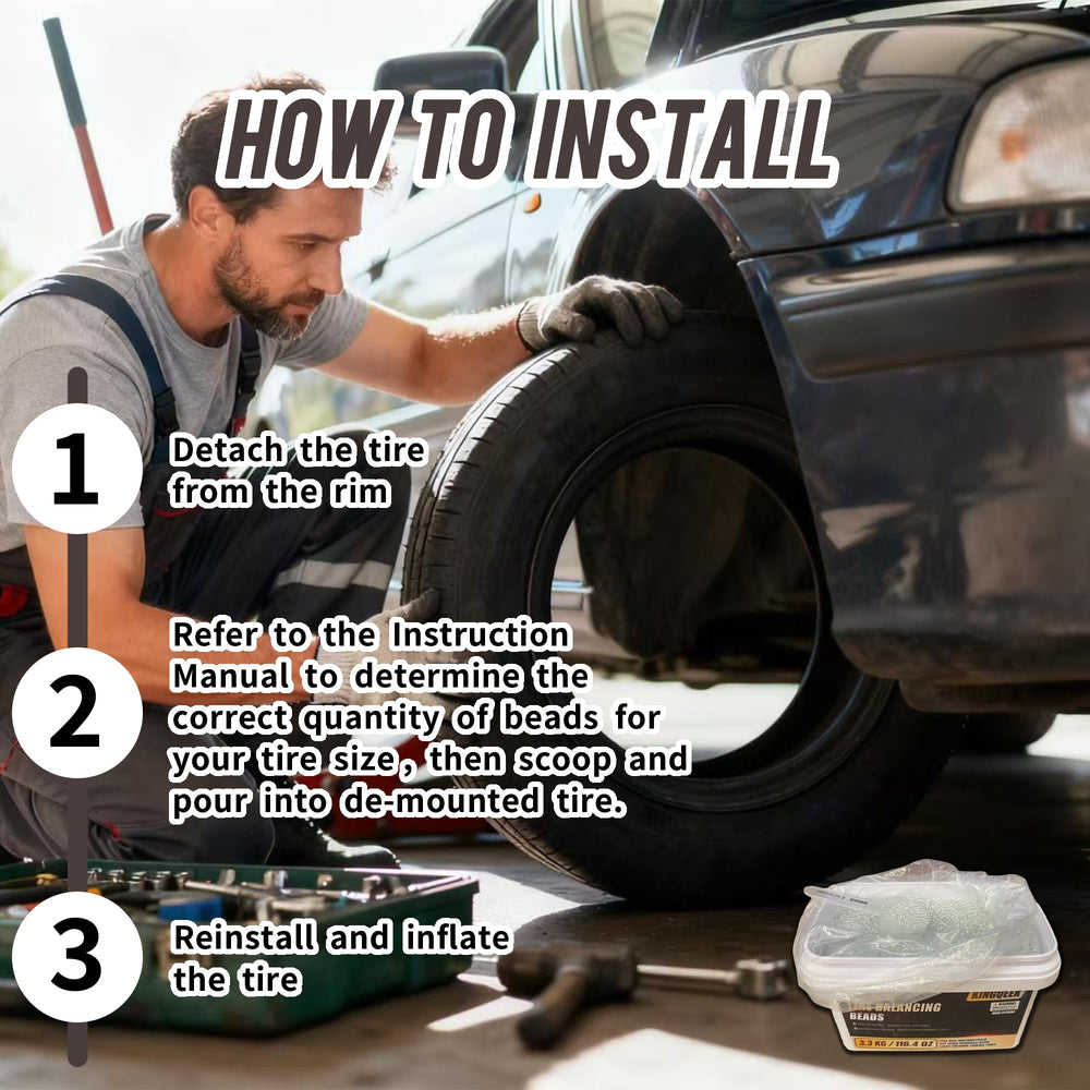 KINGQEEK beads installed on wheel promote smoother ride and even wear.