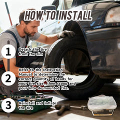 KINGQEEK beads installed on wheel promote smoother ride and even wear.