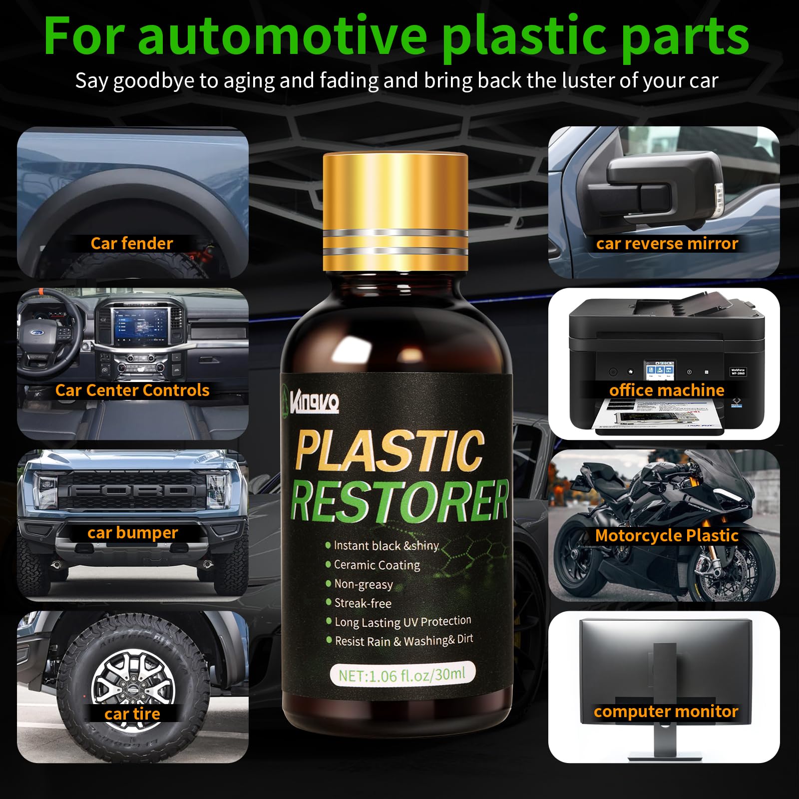 Kingvo plastic restorer for household items like mats and device casings