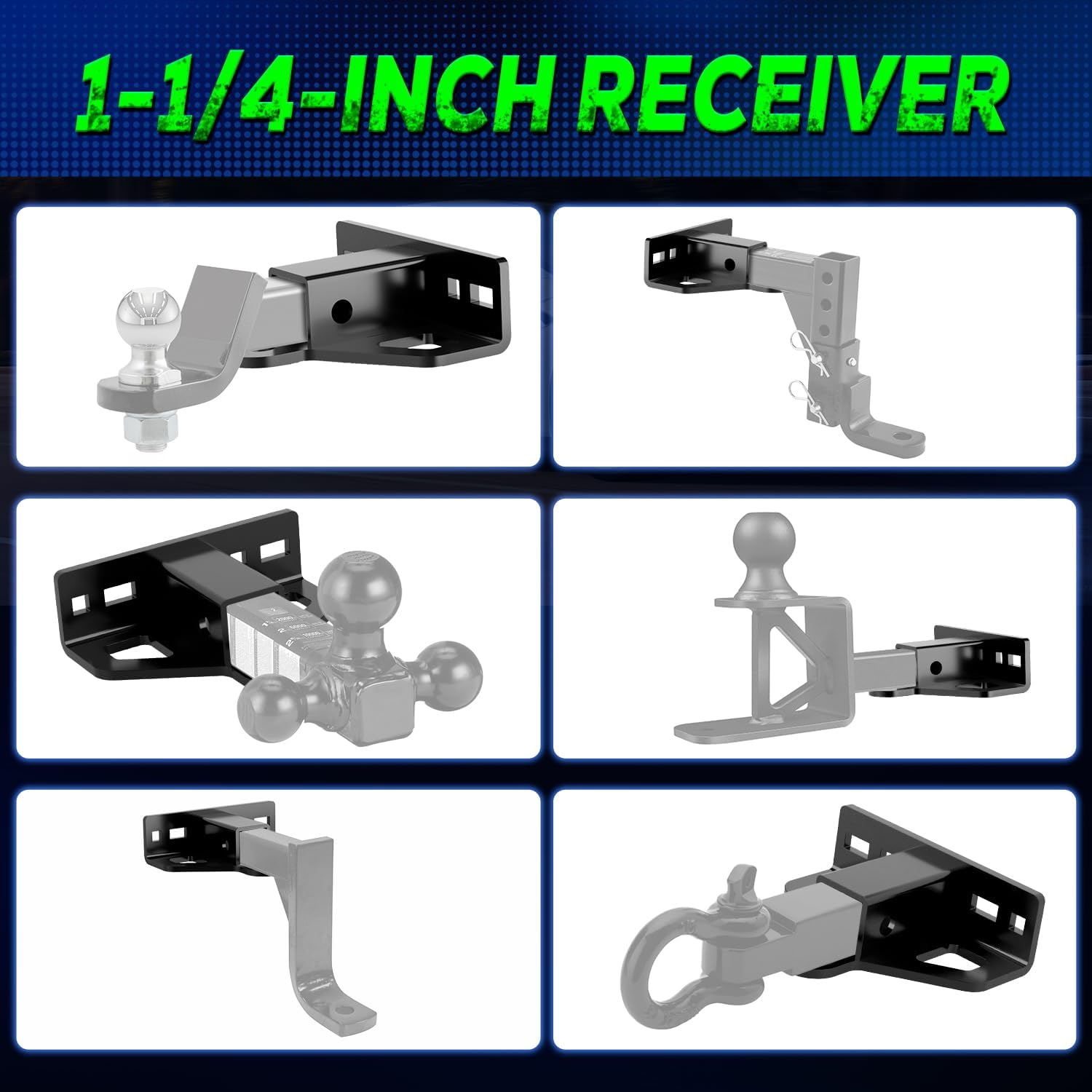 Kingway upgraded M10 lug bolts ensure a strong attachment when mounting on brackets.