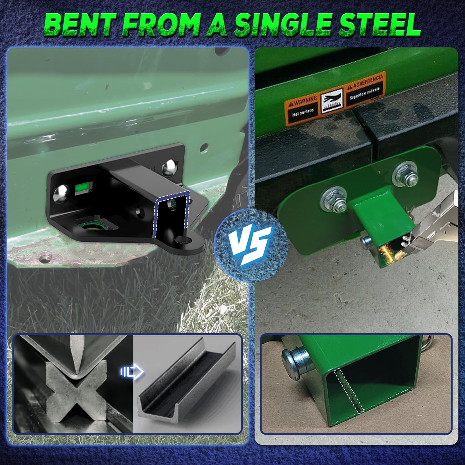 Kingway heavy-duty steel construction emphasizes durability for demanding towing tasks.