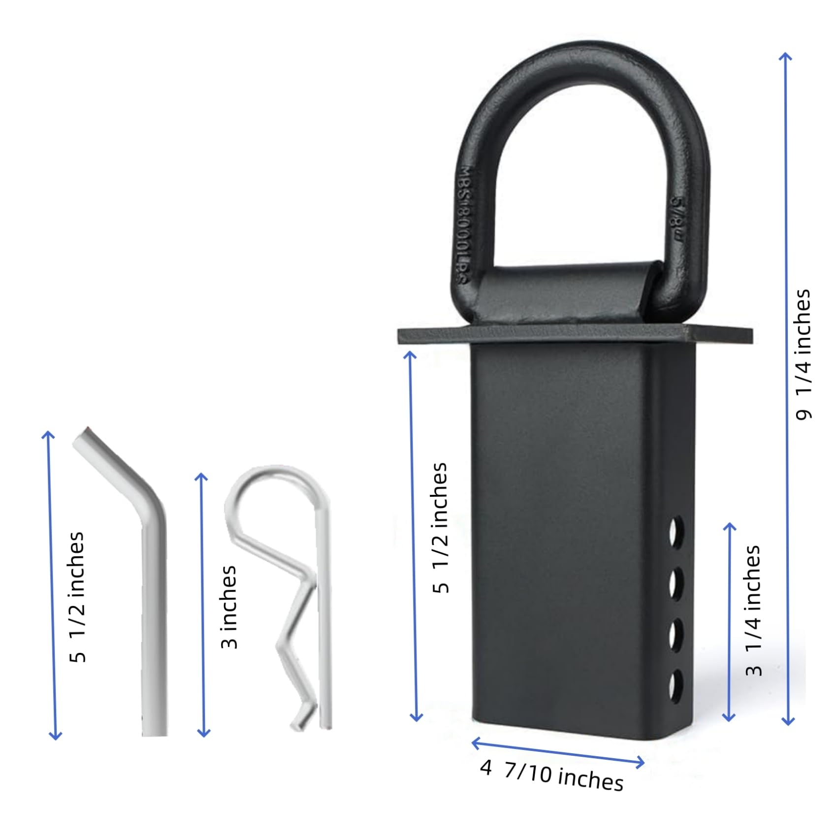 KINSANINC 12000lbs D-ring stake-pocket handles heavy loads safely.
