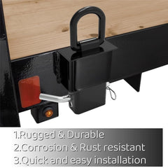 KINSANINC installation with hitch pin is quick and secure.