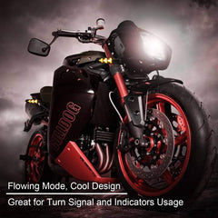 Kinstecks amber LED turn signal light side view aids clear signaling