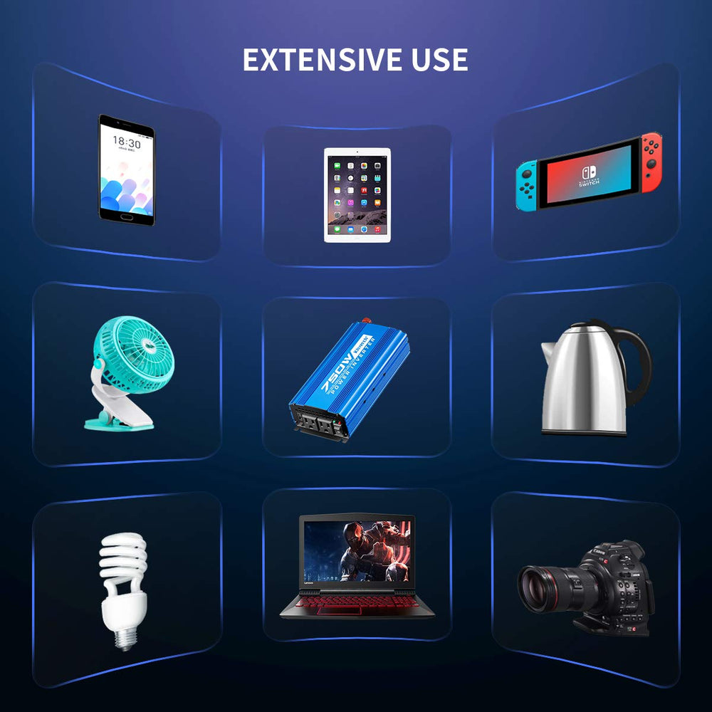 Kinverch packaging includes cables, fuses, and manual for setup