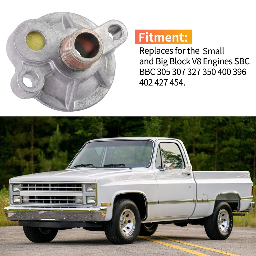 KIPA oil filter adapter attached to engine block demonstrating spin-on compatibility.