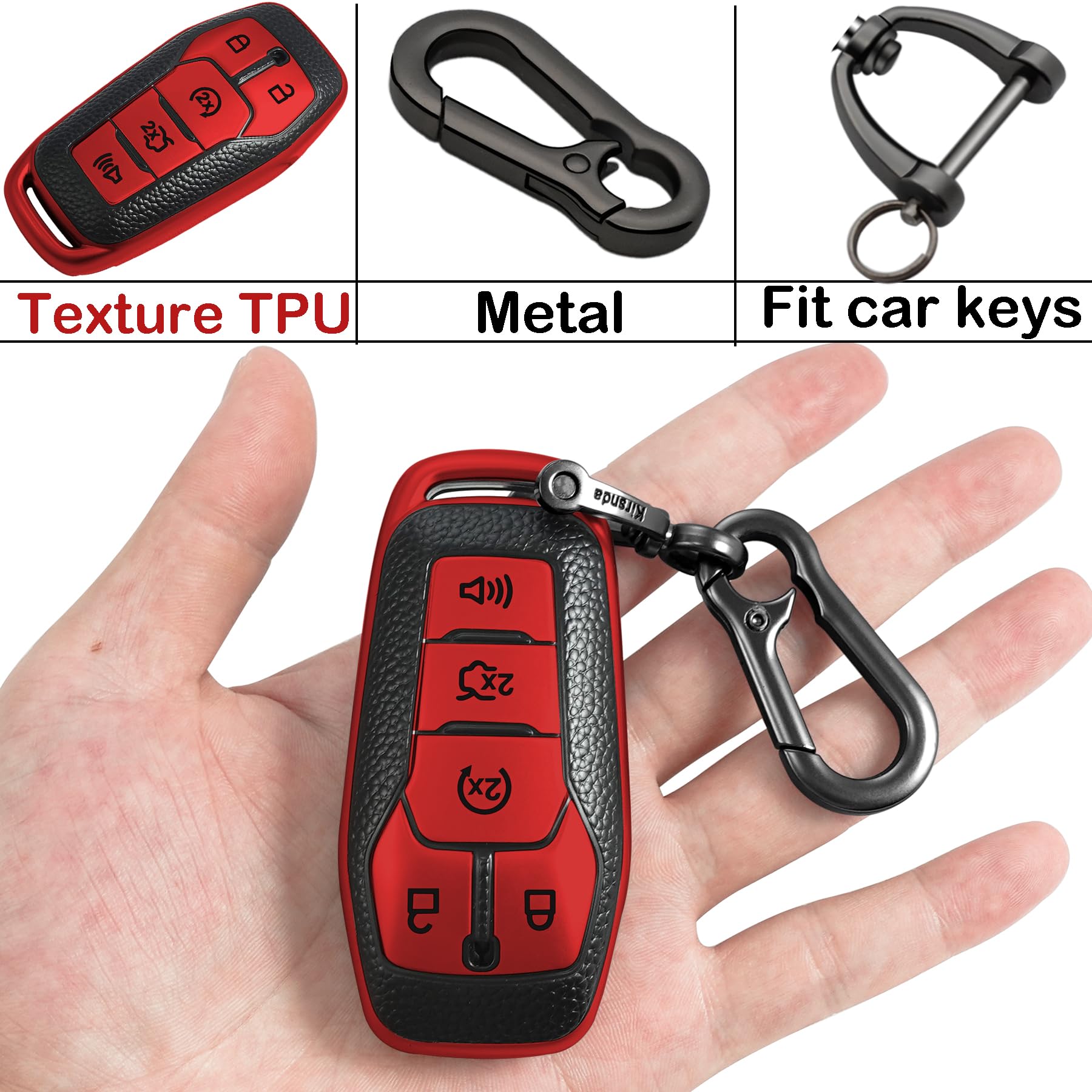Kirsnda easy-install key shell for quick replacement