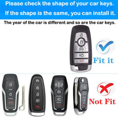 Kirsnda edge-explorer-compatible Ford key shell preserves signal while offering durable protection.