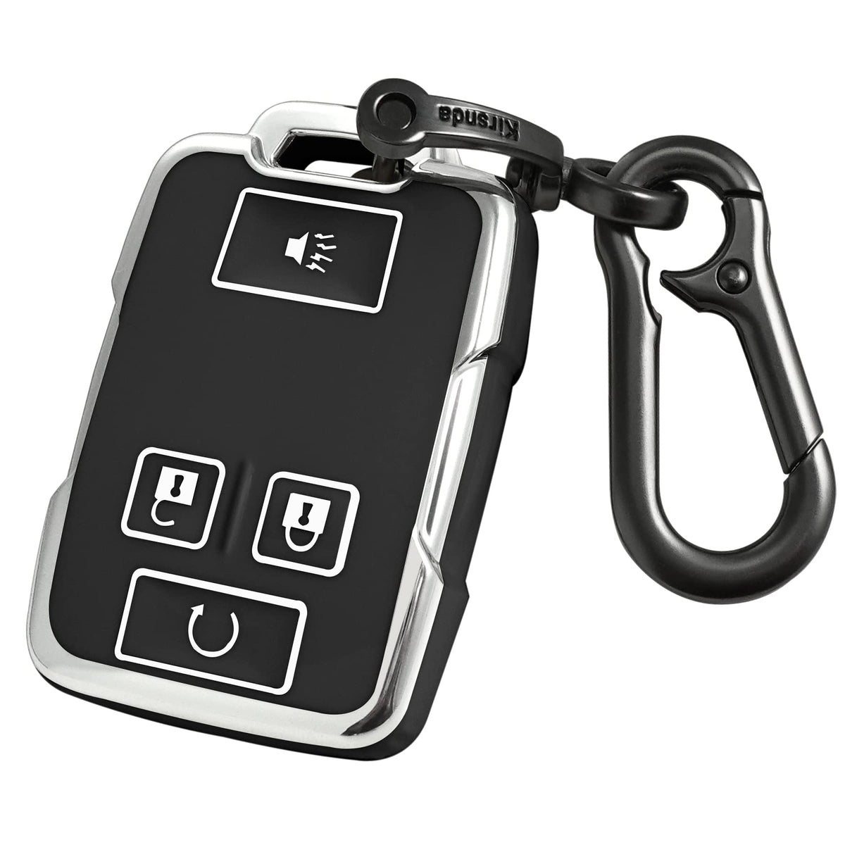 Kirsnda GMC key fob cover with metal buckle protects your fob from scratches