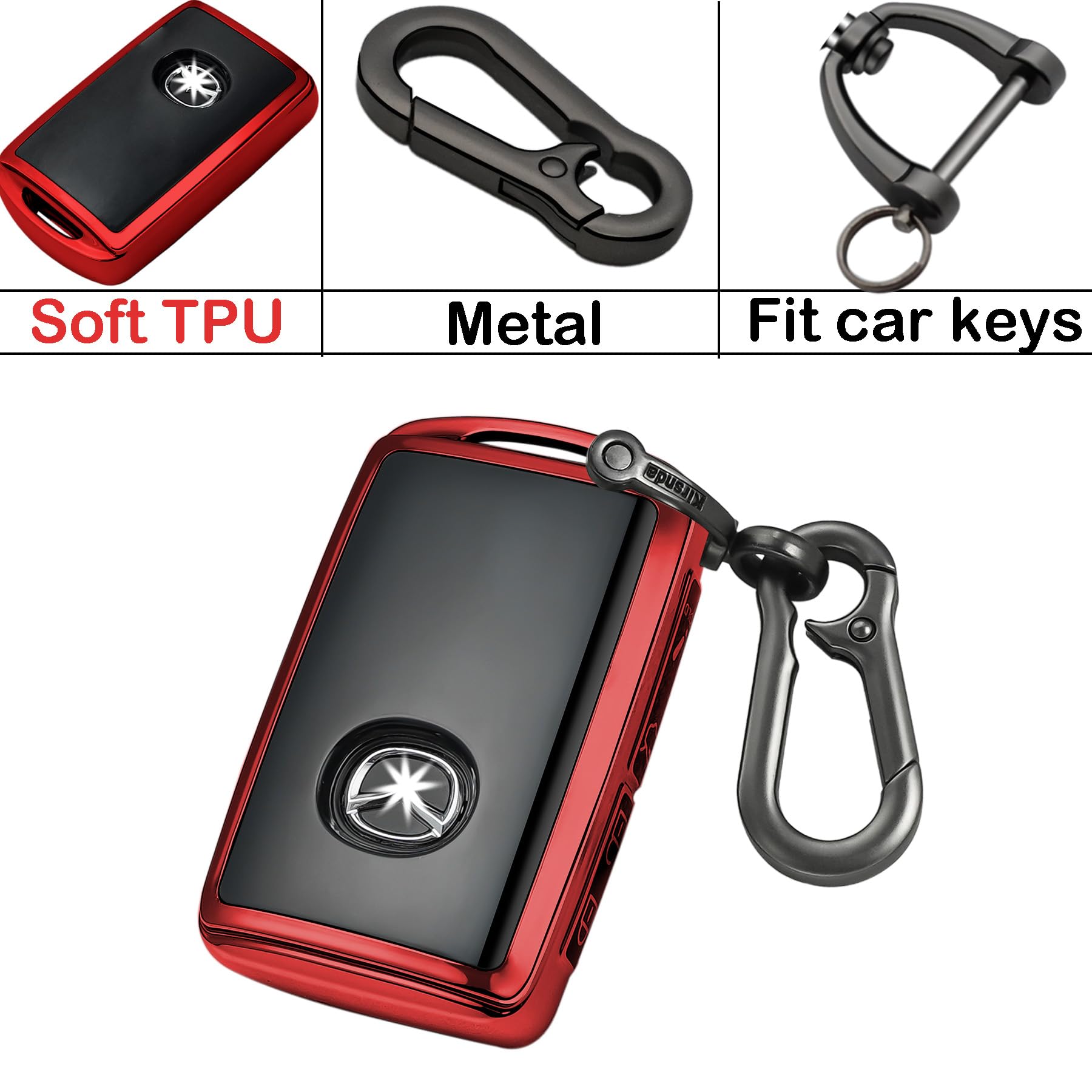 Kirsnda Mazda fob compatibility red fits 2020-2025 models