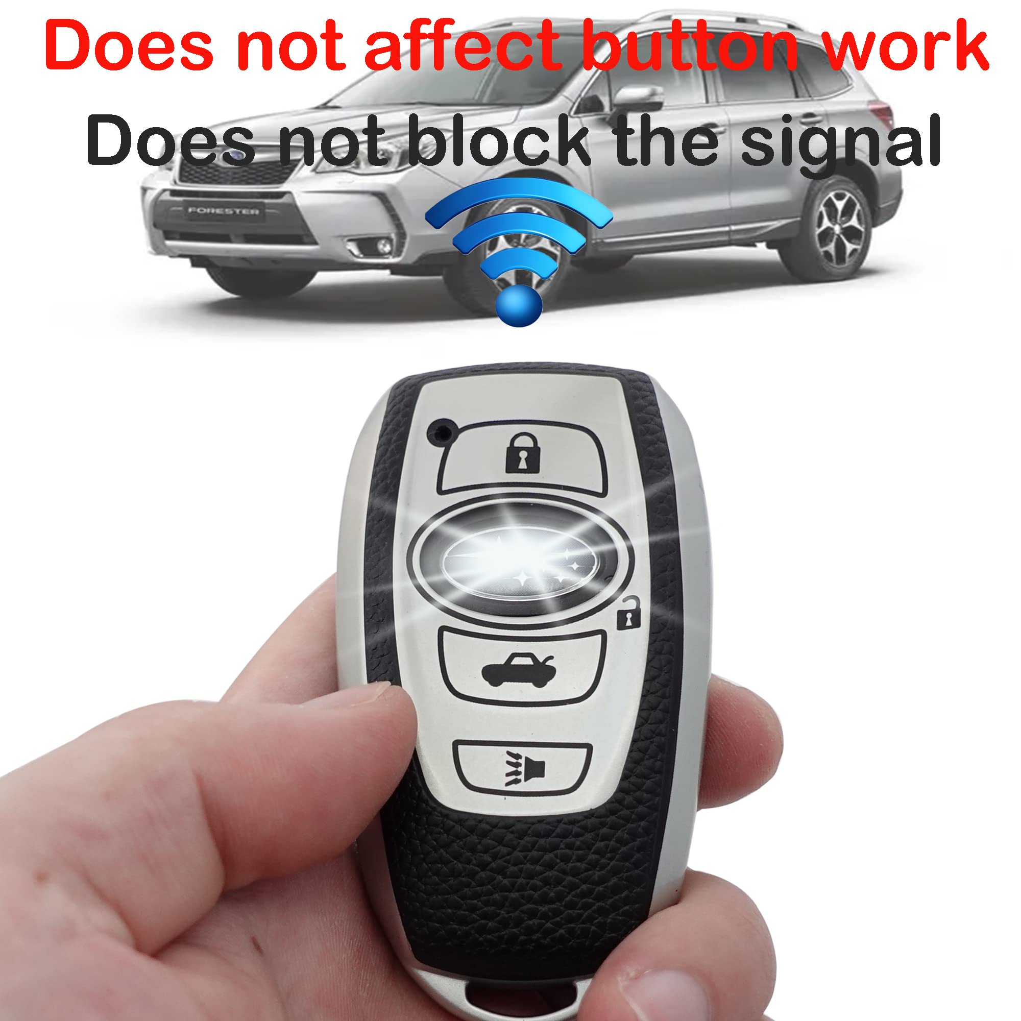 Blue remote key protection keeps the car fob safe without blocking access.