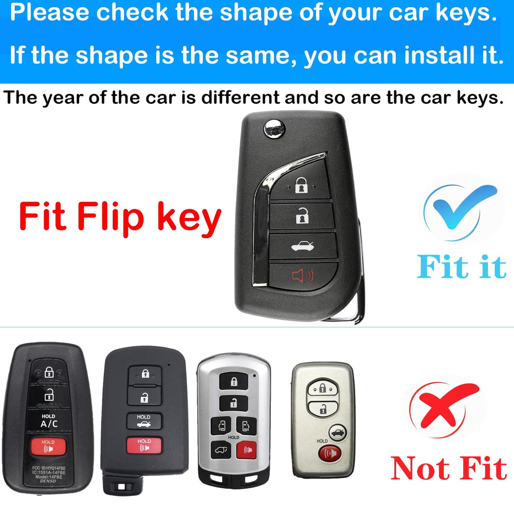 Kirsnda red key fob cover back view shows full key shell and chrome accents.
