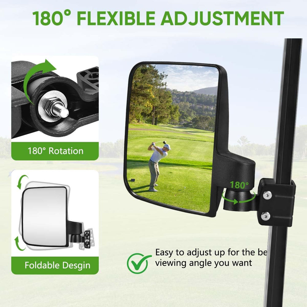 KISEER HD convex glass provides crisper rear awareness on bumpy rides.