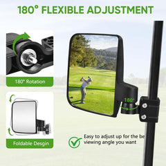 KISEER HD convex glass provides crisper rear awareness on bumpy rides.