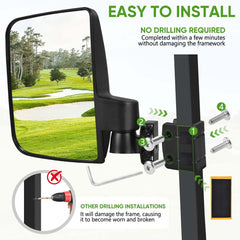 KISEER universal-fit brackets suit 0.75–1.25 inch tubes and folding windshields.